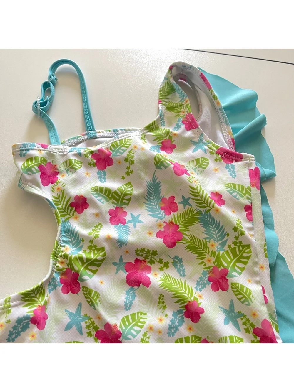 Disney Store Girl's Size 4 One-Piece Ariel Little Mermaid Swimsuit